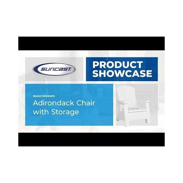 Suncast ADIRONDACK CHAIR WITH STORAGE PEPPERCORN BMAC1000PD Zoro